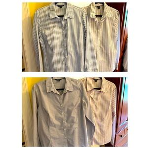 Lot of 4 Striped Blouses